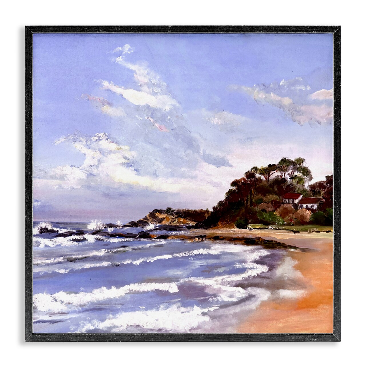 Stupell Industries Malua Bay Seascape Framed Giclee, design by Patricia Reynolds